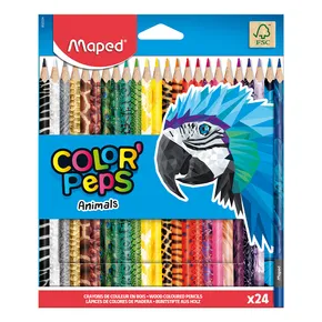 Pastelky Maped Color'Peps Animals - 24 barev
