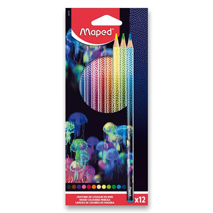 Główne zdjęcie produktu Pastelky Maped Deepsea Paradise 12 barev