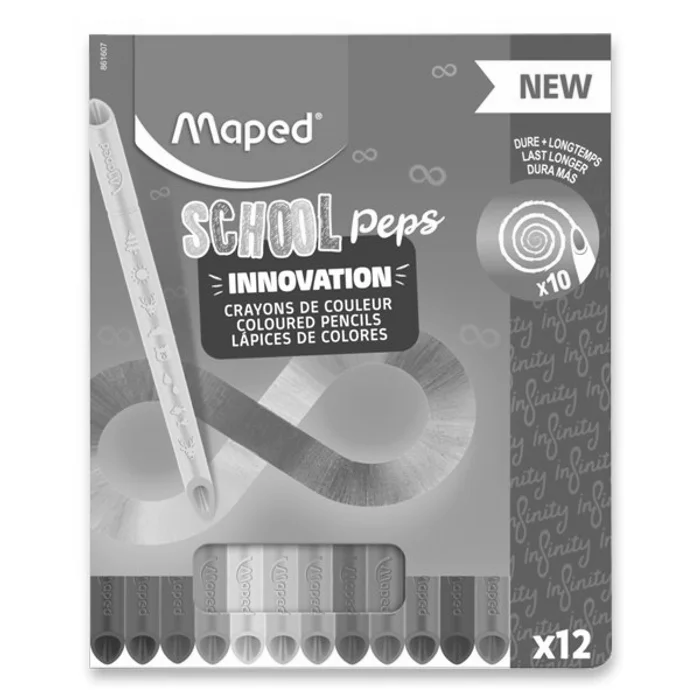 Główne zdjęcie produktu Pastelky Maped School Peps Infinity 12 barev