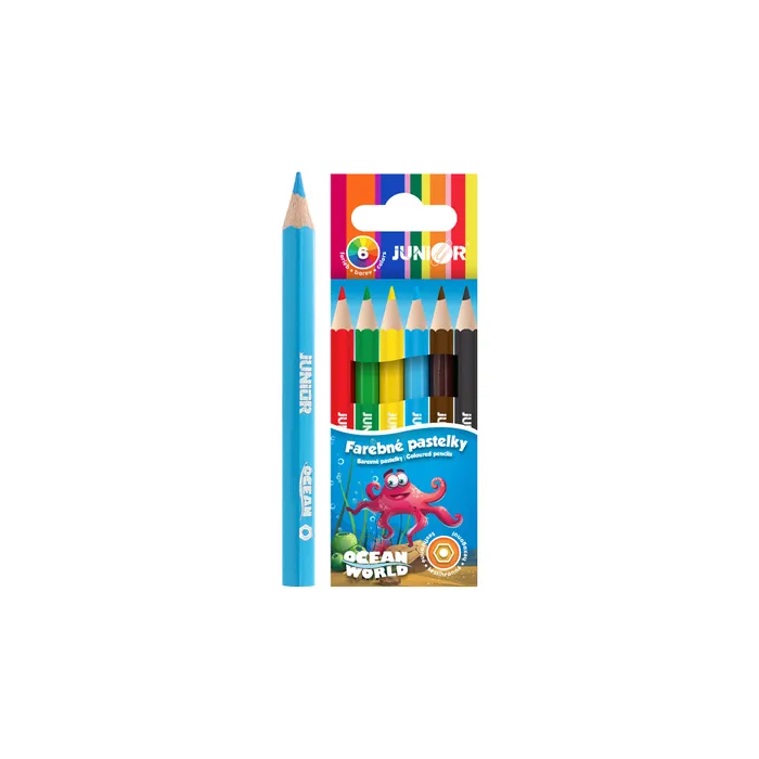 Główne zdjęcie produktu Pastelky Ocean World šestihranné 6 ks, malé