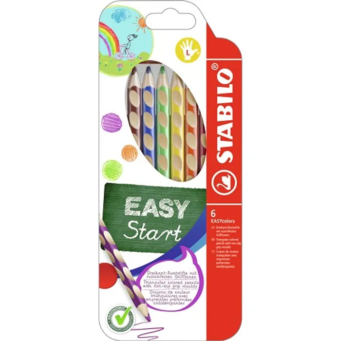 Główne zdjęcie produktu Pastelky pro leváky STABILO EASYcolors - 6 ks sada