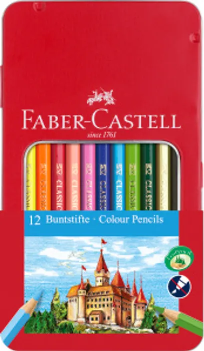 Główne zdjęcie produktu Pastelky šestihranné, dárkový boy 12ks Faber Castell (115801)