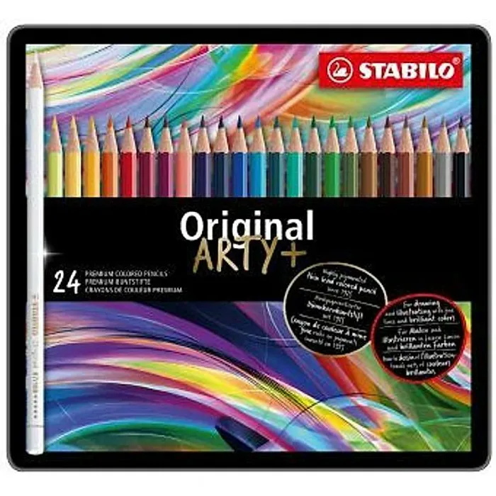 Główne zdjęcie produktu Pastelky STABILO Original - ARTY+ - 24 ks sada v plechu