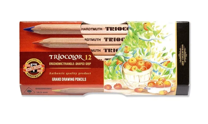 Główne zdjęcie produktu Pastelky trojhranné 3152 natural 12 barev