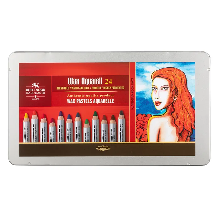Główne zdjęcie produktu Pastely 8284/24 WAX akvarelové umělecké