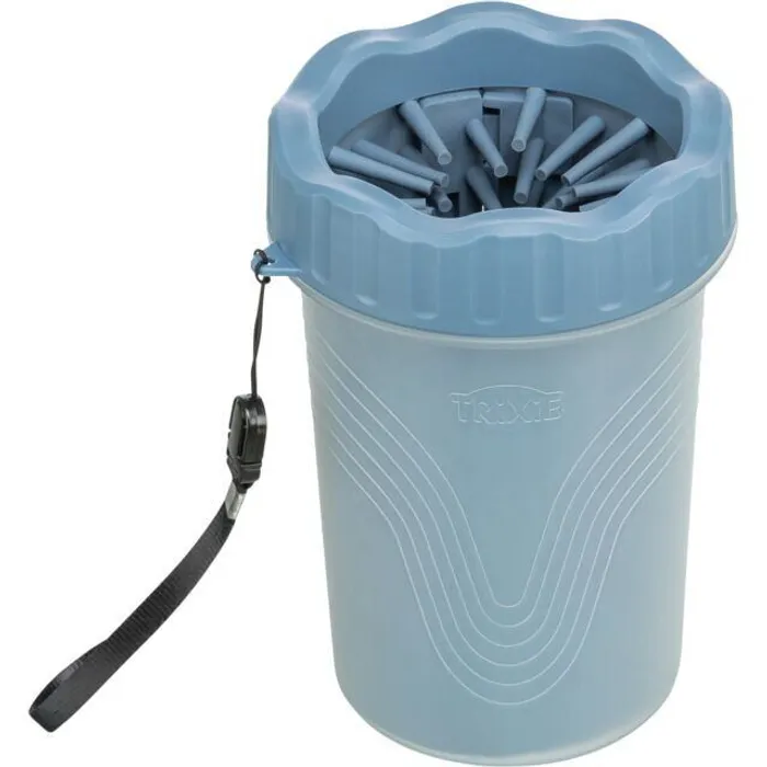 Główne zdjęcie produktu PAW CLEANER - kalíšek k čištění tlapek, silikon/plast, modrá M-L