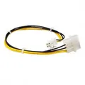 PC Redukcja, zasilanie płyty głównej, DC 5,25" M-P4 (4pin) M, 0, czarna, Logo, MOLEX