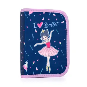 Piórnik 1 str. 2 klapki, pusty Ballerina