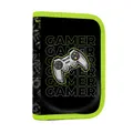 Piórnik 1 str. 2 klapki pusty Gamer