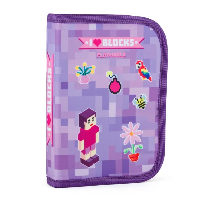 Główne zdjęcie produktu Penál 1 p. 2 chlopně, prázdný Playworld Girl