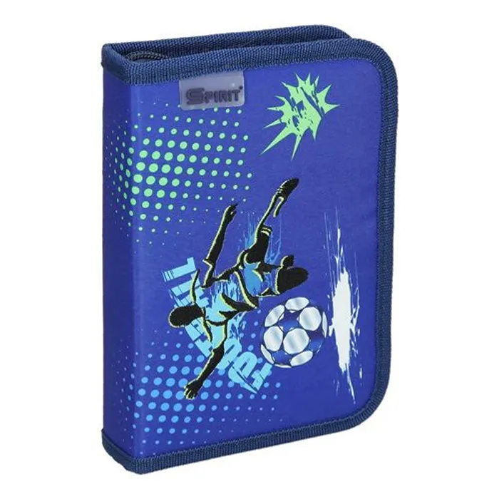 Główne zdjęcie produktu Penál 1-patrový / 2 klopy plný, 3D Football