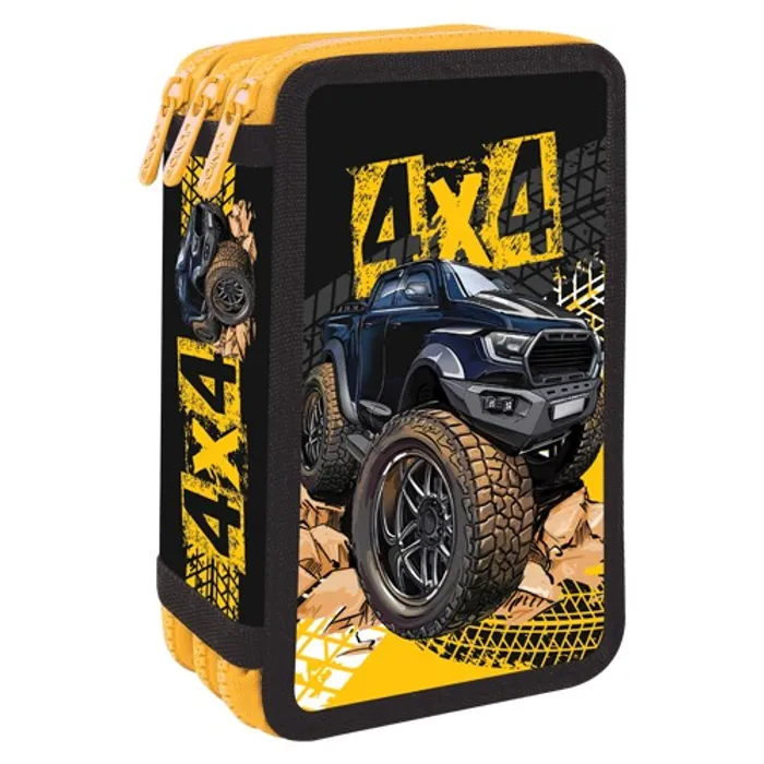 Główne zdjęcie produktu Penál plátěný plný - 3 patrový, 43 dílný - Serie 5 - 4x4
