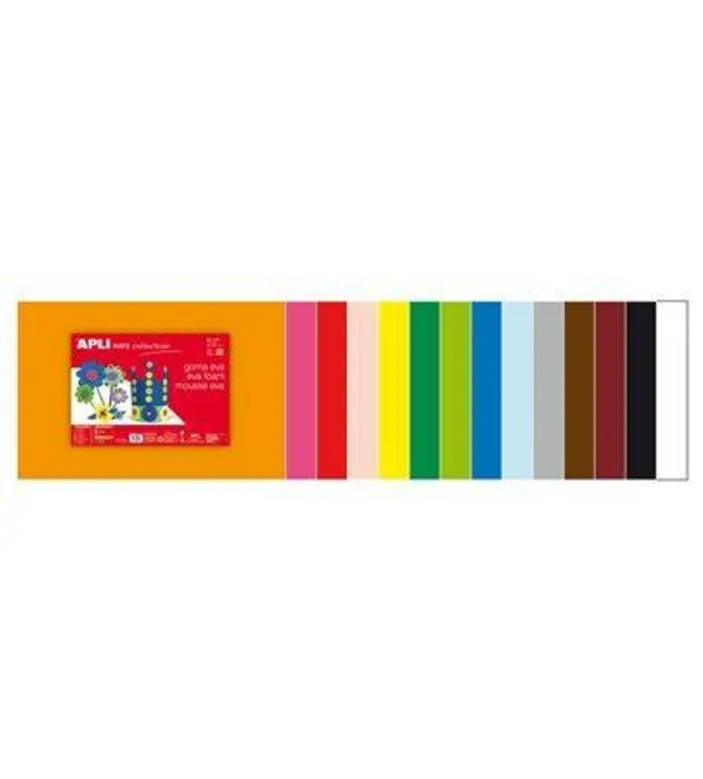 Główne zdjęcie produktu Pěnová guma "Eva sheets", žlutá, 400x600 mm, APLI