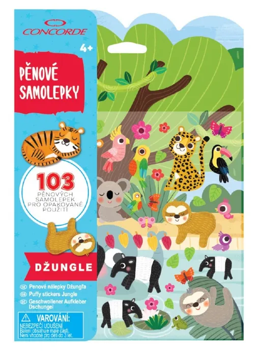 Główne zdjęcie produktu Pěnové samolepky CONCORDE Džungle