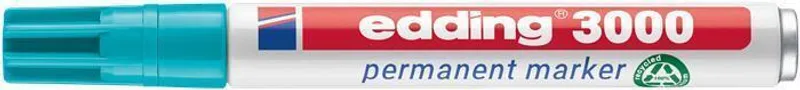 Główne zdjęcie produktu Permanentní popisovač "3000", tyrkysová, 1,5-3 mm, kuželový hrot, EDDING 7580228013
