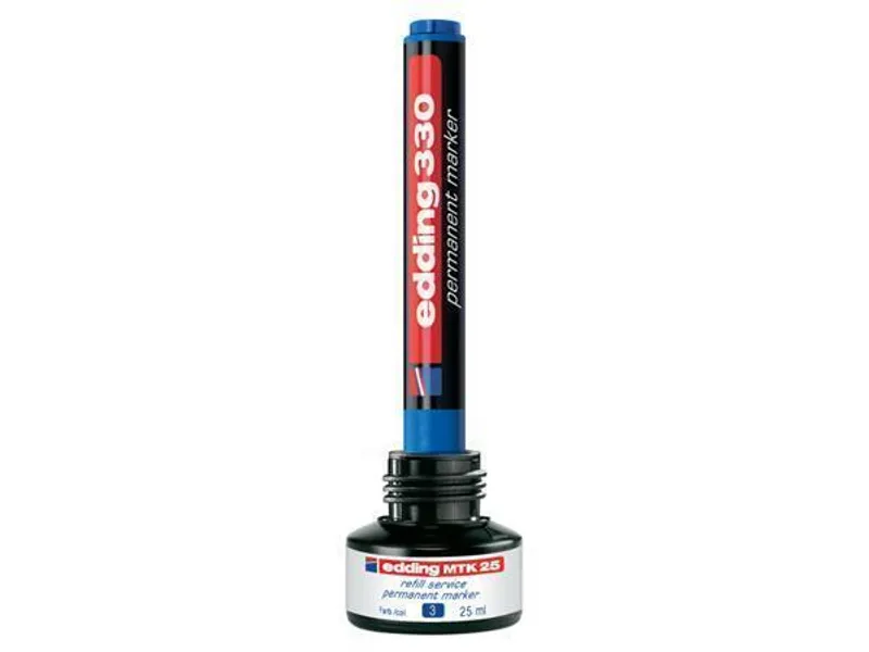 Główne zdjęcie produktu Permanentní popisovač "ED 330", zelená, 1-5mm, klínový hrot, EDDING