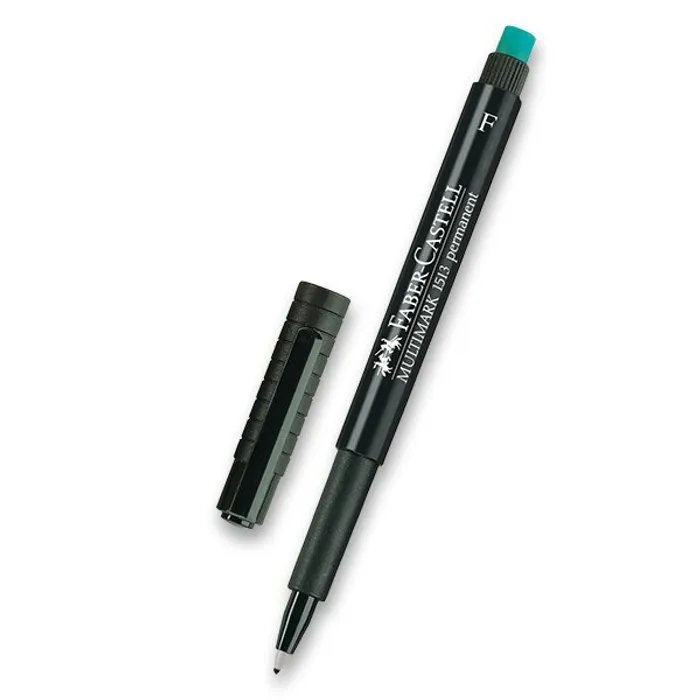 Główne zdjęcie produktu Permanentní popisovač Faber-Castell 1513 F černý