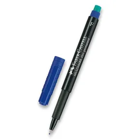 Permanentny marker Faber-Castell 1513 F niebieski