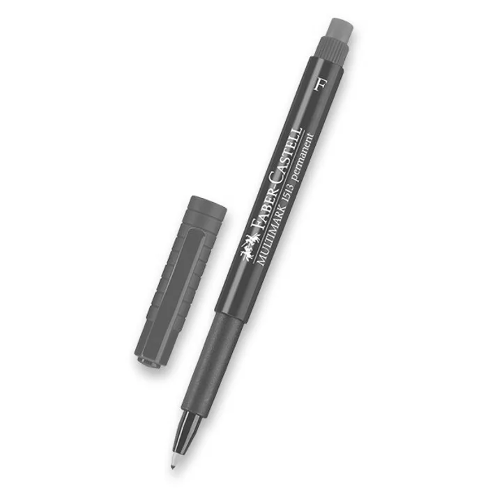 Główne zdjęcie produktu Permanentní popisovač Faber-Castell 1513 F modrý