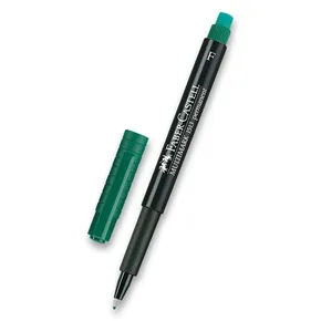 Permanentny marker Faber-Castell 1513 F zielony