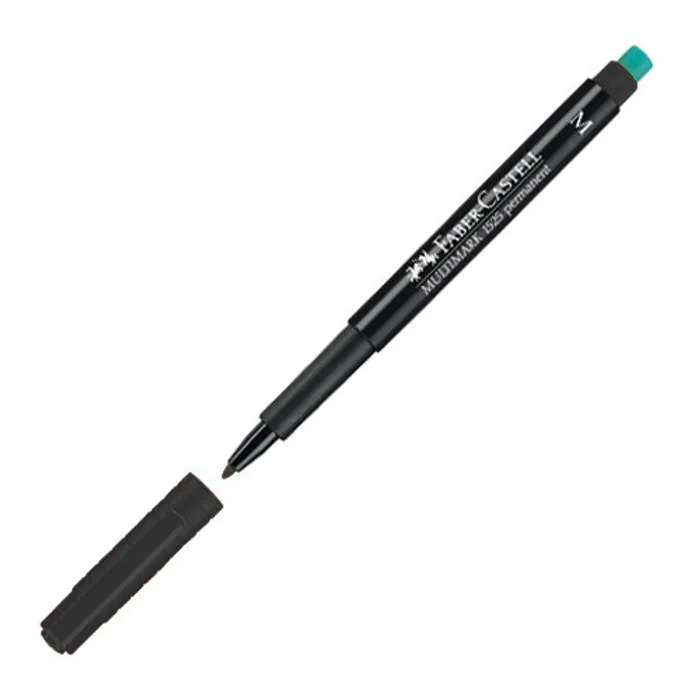 Główne zdjęcie produktu Permanentní popisovač Faber-Castell 1525 M černý
