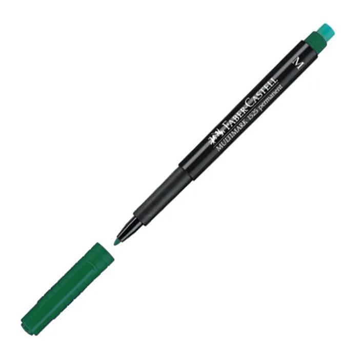 Główne zdjęcie produktu Permanentní popisovač Faber-Castell 1525 M zelený
