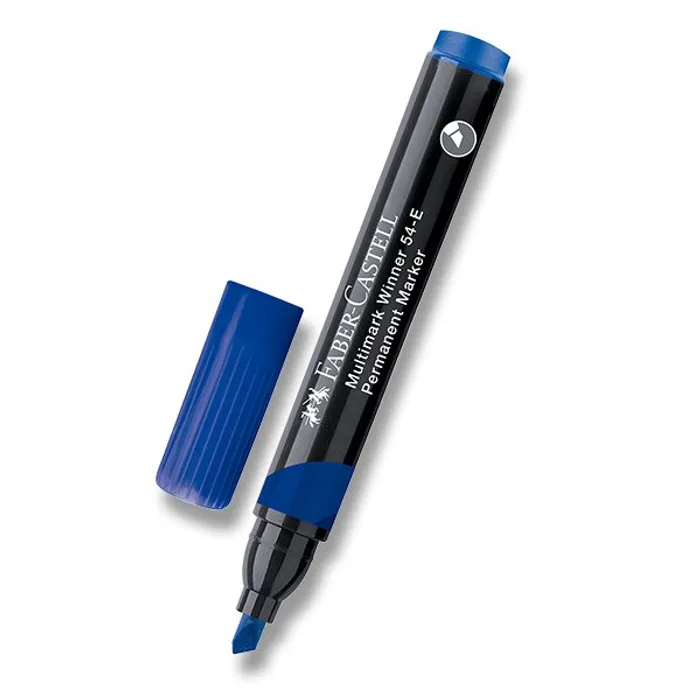 Główne zdjęcie produktu Permanentní popisovač Faber-Castell Winner 54-E modrý