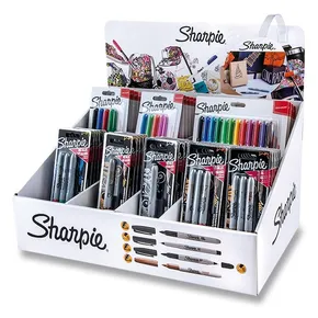 Permanentní popisovač Sharpie F a Sharpie Metallic stojánek, 46 ks