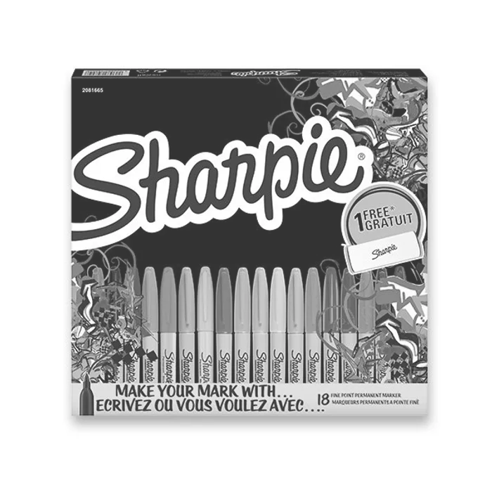 Główne zdjęcie produktu Permanentní popisovač Sharpie Fine sada 18 ks + pouzdro