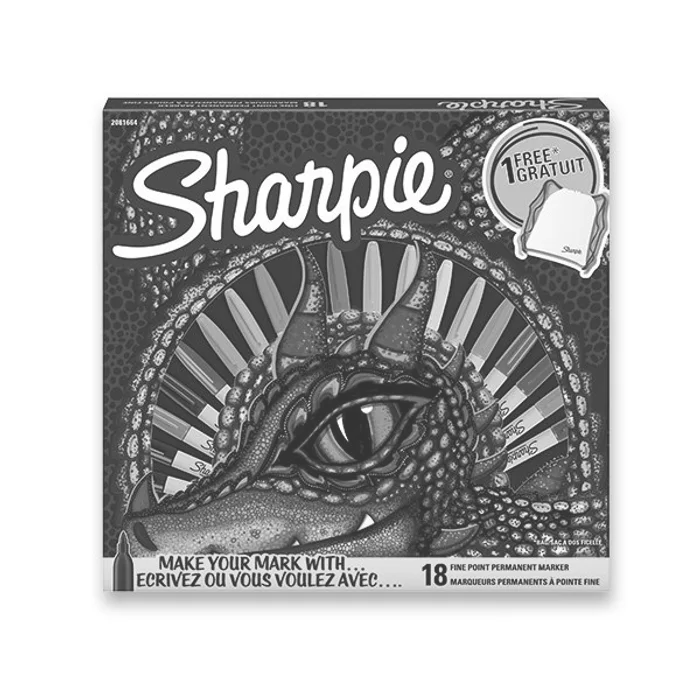 Główne zdjęcie produktu Permanentní popisovač Sharpie Fine sada 18 ks + vak
