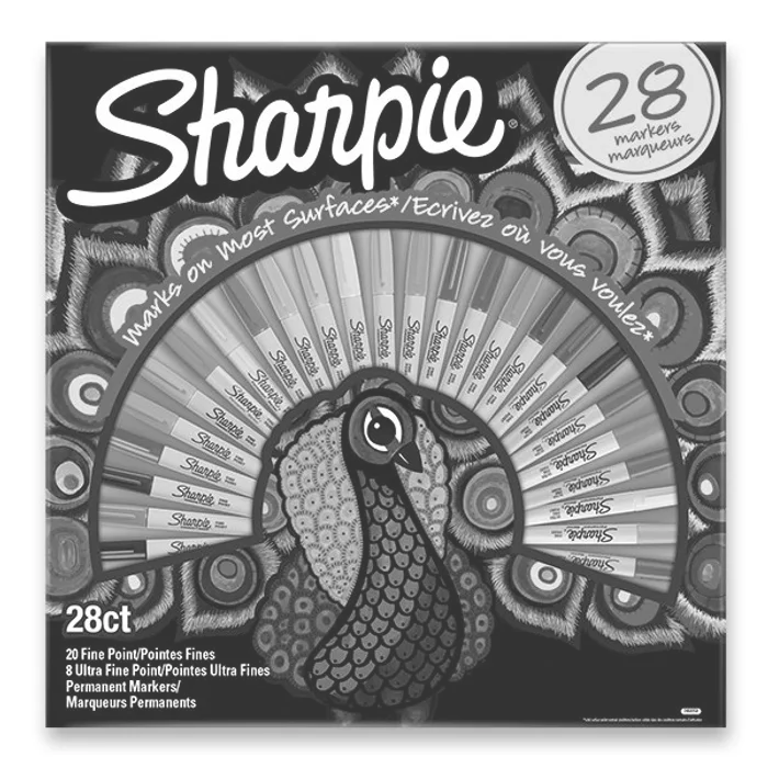 Główne zdjęcie produktu Permanentní popisovač Sharpie Fine + Ultra Fine Peacock sada 28 ks