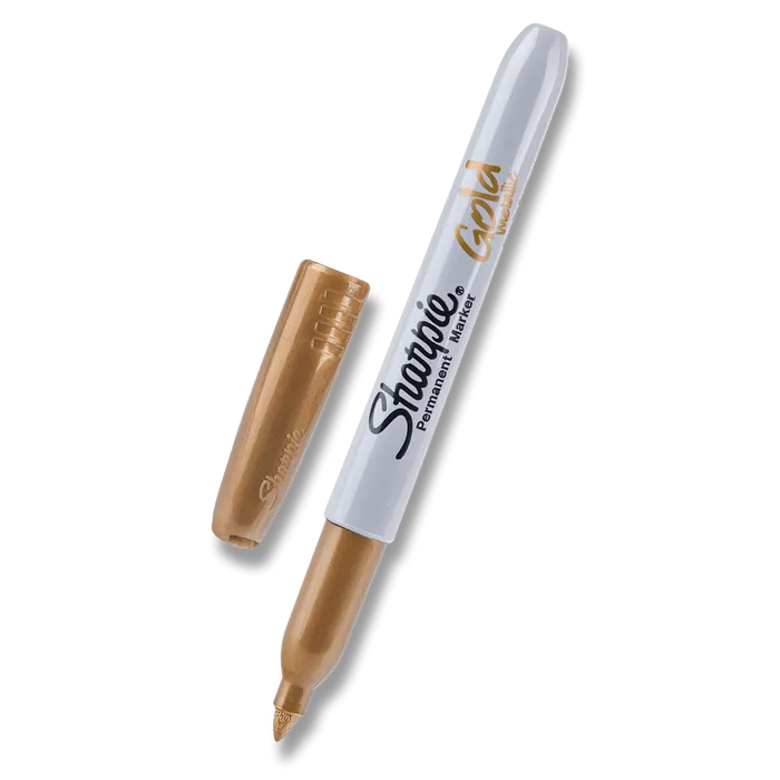 Główne zdjęcie produktu Permanentní popisovač Sharpie Metallic zlatý
