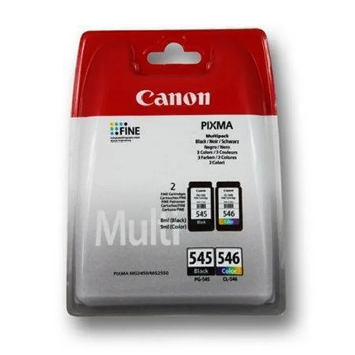 Główne zdjęcie produktu PG-545/CL-546 Inkjekt cart.multipack pro Pixma MG2450, MG2550 tiskárny, CANON černá, 2*180