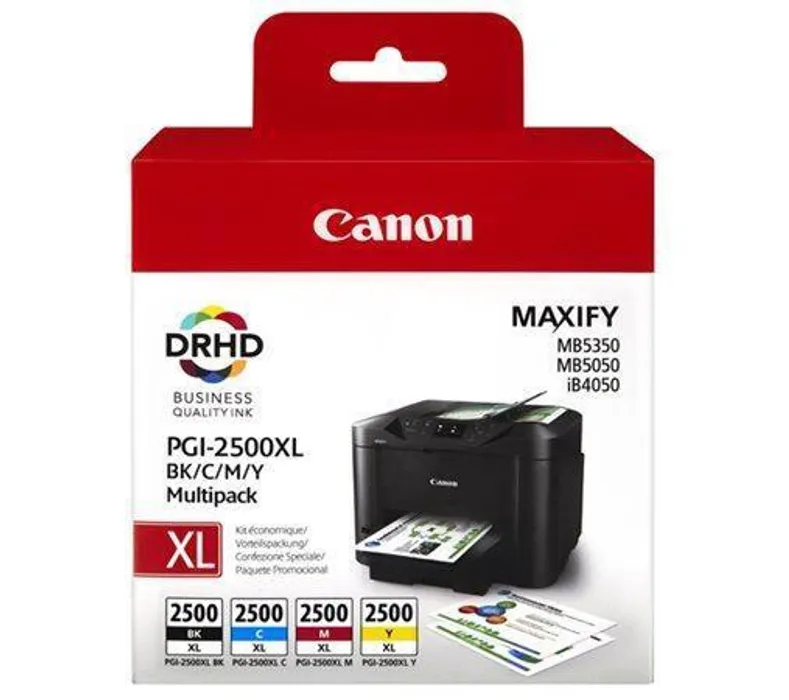 Główne zdjęcie produktu PGI-2500XLKIT Inkjet cart. multipack pro Maxify MB5350 tiskárnu, CANON b+c+m+y, 70,9ml+3*1