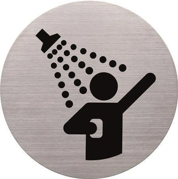 Główne zdjęcie produktu Piktogram sprcha, nerez, HELIT