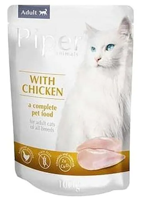 Główne zdjęcie produktu PIPER CAT kapsička pro kočky, kuřecí 100g