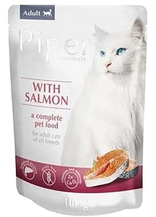 Główne zdjęcie produktu PIPER CAT kapsička pro kočky, s lososem 100g