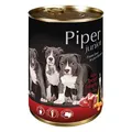 Następne zdjęcie produktu PIPER JUNIOR z sercem wołowym i marchewką, konserwowa dla szczeniąt 400g
