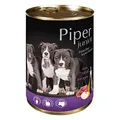 Następne zdjęcie produktu PIPER JUNIOR z cielęciną i jabłkami, konserwowa dla szczeniąt 400g
