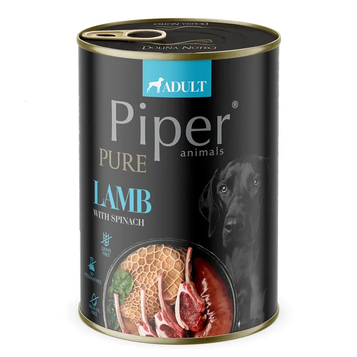 Główne zdjęcie produktu PIPER PLATINUM PURE čisté jehněčí, konzerva pro psy 400 g