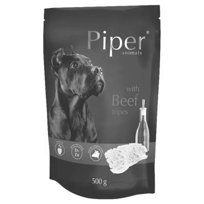 Główne zdjęcie produktu PIPER s hovězími dršťkami, kapsička pro psy 500g