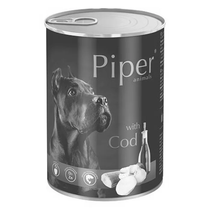 Główne zdjęcie produktu PIPER s treskou, konzerva pro psy 400g