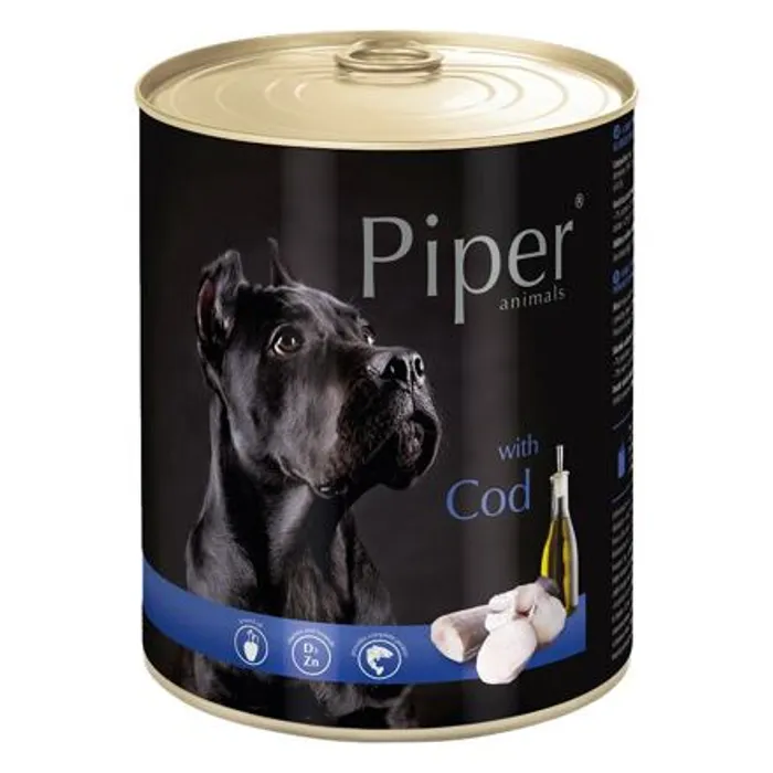 Główne zdjęcie produktu PIPER s treskou, konzerva pro psy 800g