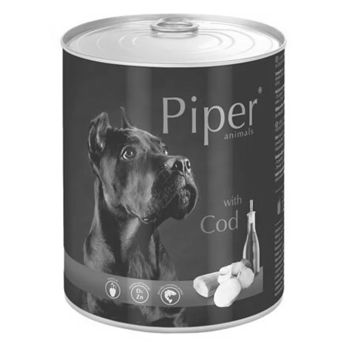 Główne zdjęcie produktu PIPER s treskou, konzerva pro psy 800g