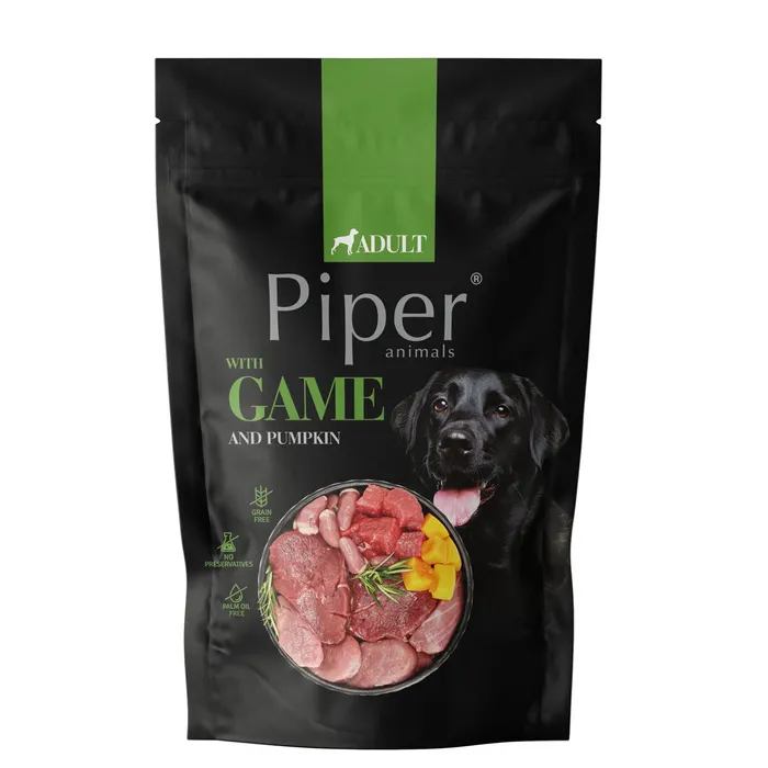 Główne zdjęcie produktu PIPER se zvěřinou a dýní, kapsička pro psy 500g