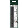 Pitt Monochrome přírodní uhel S,M,H, BL 3ks Faber Castell 117498
