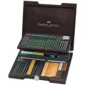 Zestaw specjalny Pitt Monochrome, pudełko drewniane 81 szt. Faber Castell 112971