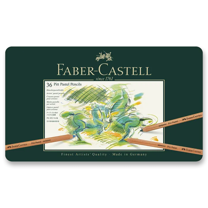 Główne zdjęcie produktu Pitt Pastell umělecká pastelka, plech.krabička 36ks Faber Castell 112136