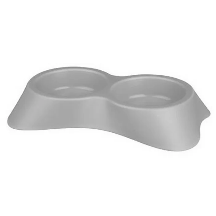 Główne zdjęcie produktu Plastová dvojmiska pro kočku 2 x 0,2 l/9 cm /vhodná k víčku 24433/ - DOPRODEJ