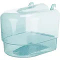 Półokrągła plastikowa łazienka przezroczysta 15x16x17 cm